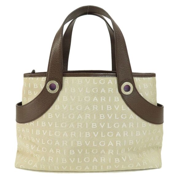 Bulgari Beige Canvas Handbag (Pre-Owned) - Picture 2 of 10
